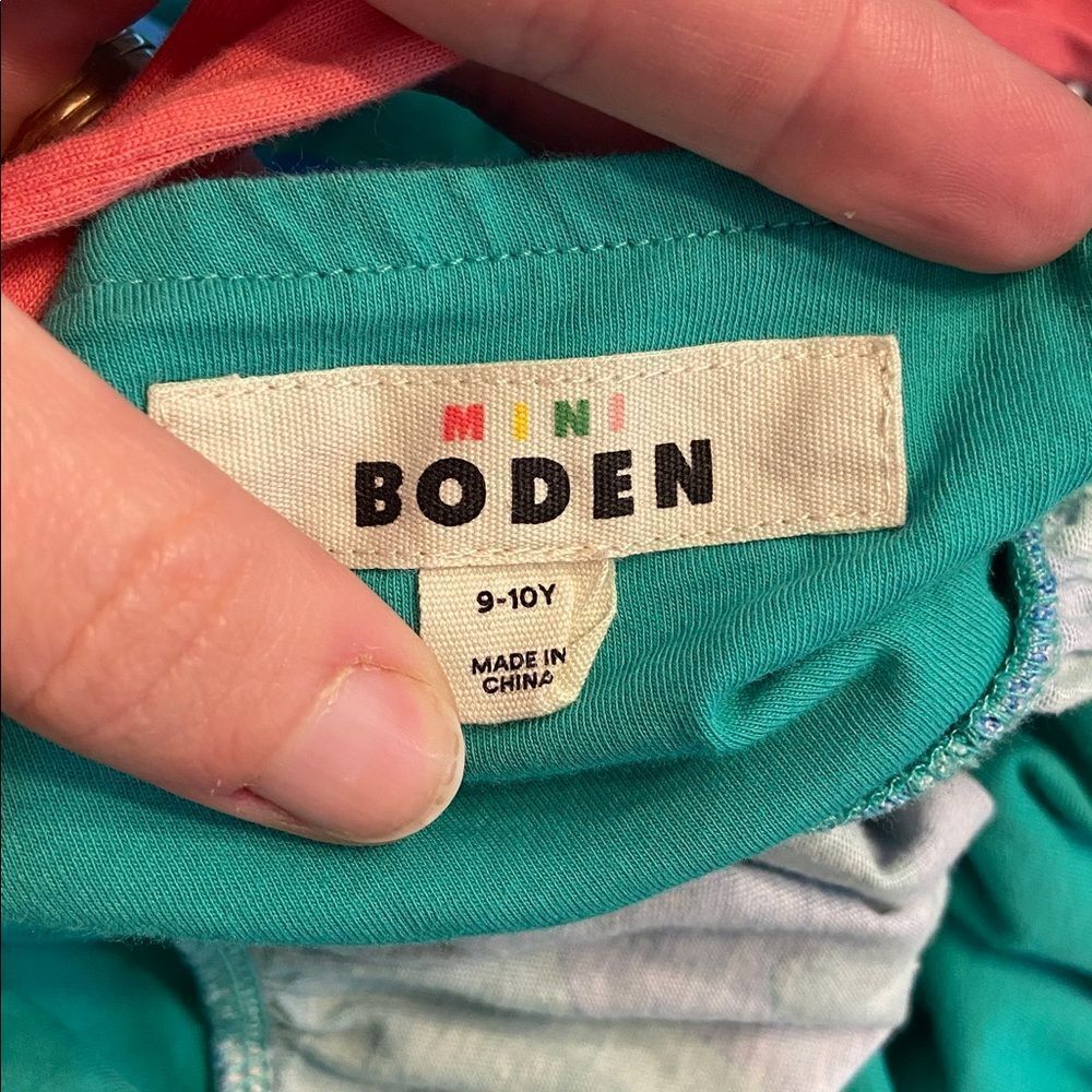 Mini Boden Blue & Green Tiered Maxi Dress Size 9-10 Y - Picture 8 of 11